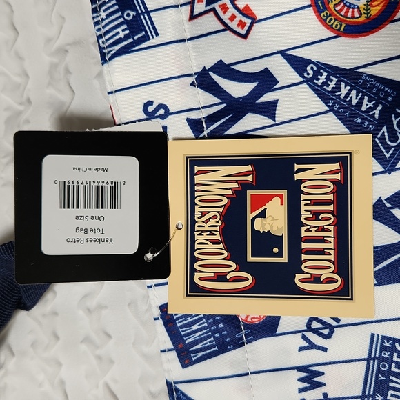 New York Yankees MLB Loudmouth Cooperstown Collection NY Retro Tote Bag NWT - Picture 6 of 16